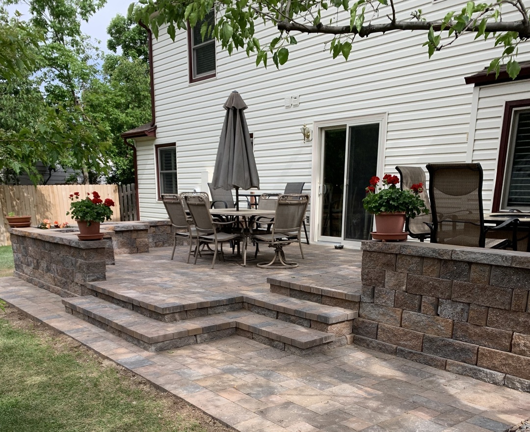Paver patios installation by Stone Creek Hardscapes in Colorado